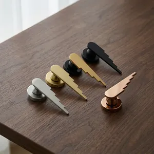 Modern Stainless Steel Lever Door <b>Handle</b> Set Heavy Duty CP Antique Gold Two Tone PVD Finish Manufacturer Supplier - Product Image 3