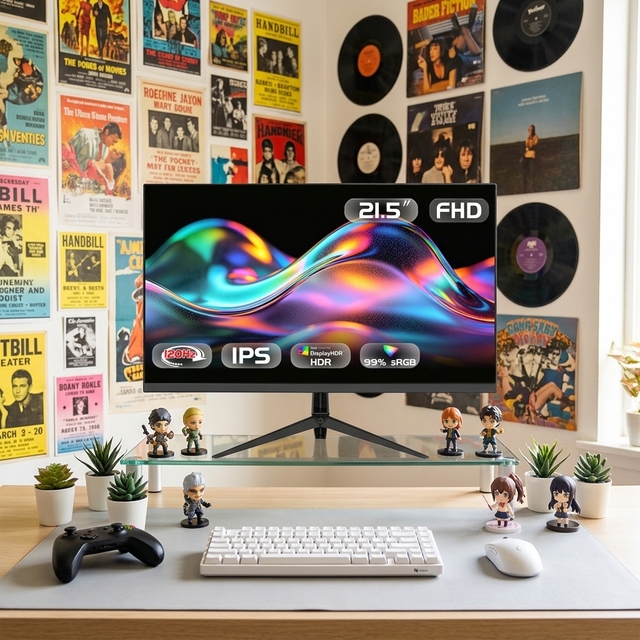 Mini PC 23.8 Inch FHD 144Hz VA IPS Monitor with Anti-Blue Light for Office Home Business Desktop Use OEM ODM Custom