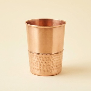 Pure Copper Tumbler With Intricate Floral Etched Design Ayurvedic Water Glass For Yoga & Wellness Health Benefits Eco-Friendly - Product Image 5