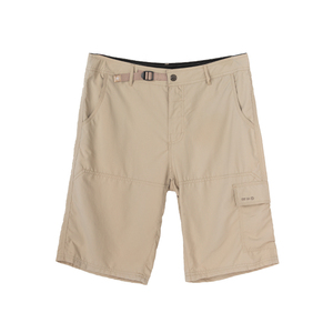 Cargo Solid Front Knee Length 100% Cotton Anti-Wrinkle Elastic Waist Breathable Casual Outdoor Summer Men Shorts - Product Image 1