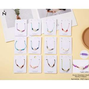 Bracciale con Perline in Acciaio Dorato, PULSERA alla Moda, Bracciali con Perline - Product Image 1