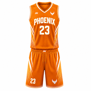 Conjunto de Uniforme de Baloncesto para Hombre, Jersey y Pantalones Cortos con Logotipo del Equipo Personalizado, Tejido Transpirable Ligero de Secado Rápido, Proveedor de Ropa Deportiva - Product Image 1