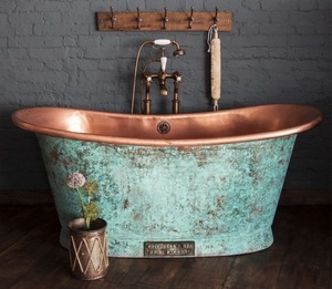 Premium Solid Brass Bathtub Luxury Metal Bath <b>Tub</b> for Spa Hotel Villa Home Bathroom and Designer Interior Construction - Product Image 1