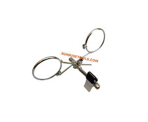Loupe grossissante irrégulière en acier inoxydable nickelé SUNTOOLS/STIPL 329B (Punjab) pour la fabrication d'échantillons, le test de gemmes et la bijouterie - Product Image 2