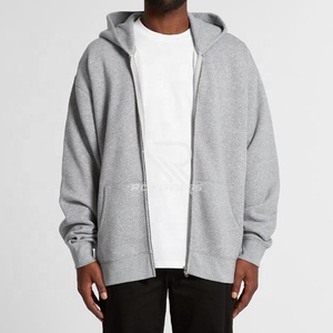 Sweats à capuche pour hommes, 500 GSM, coton épais, uni, lourd, surdimensionné, sans cordon, unisexe, logo personnalisé, grande taille - Product Image 4