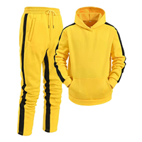Survêtement Jaune Style Frais pour Hommes, Vêtement de Sport Léger, Coupe Moderne, Vente en Gros, Fournisseur d'Usine