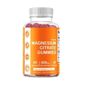 Gummies de citrate de magnésium en marque blanche OEM 600mg, véganes, sans OGM, supplément de magnésium pour la relaxation musculaire et le soutien du sommeil - Product Image 1