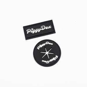 Parche de Goma en Relieve 3D, Rectangular, Adhesivo, Negro - Product Image 1