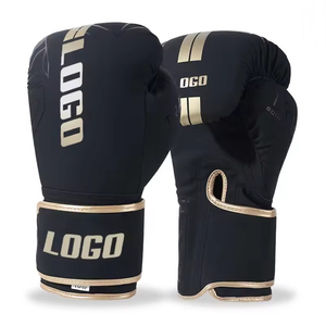 Gants de boxe en cuir véritable imperméables de haute qualité, les plus vendus, avec sangle de poignet réglable et fermeture auto-agrippante - Product Image 4