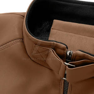 Stylish <b>Men</b> Leather <b>Jacket</b> With Zipper Closure And <b>Slim</b> <b>Fit</b> Design For Casual And Motorcycle Wear <b>Men</b> Winter <b>Jacket</b> - Product Image 3