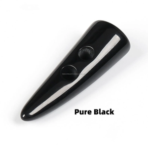 Botón de palanca de cuerno de buey de búfalo pulido hecho a mano para accesorios de ropa palanca de 2 agujeros con logotipo de abrigo para decoración de FWE - Product Image 6