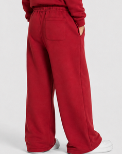 Ensemble de survêtement personnalisé pour filles avec motif cerise, survêtement en polaire surdimensionné pour filles, ensemble sweat à capuche et pantalon de jogging pour filles, survêtement décontracté pour enfants - Product Image 5