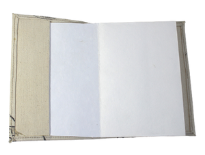 New Style Recycled Cotton Handmade Papers Hard Cover Refillable Canvas Multi Color Bird Being Screen Printed Paper Notebook - Product Image 3