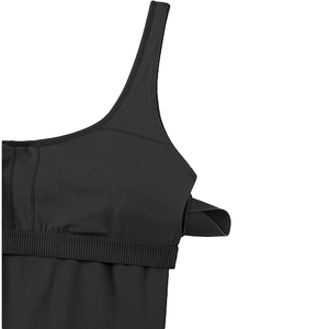 จั๊มสูทโยคะแบบ Racerback สำหรับผู้หญิง ชุดบอดี้สูทออกกำลังกายไร้รอยต่อ กระชับกล้ามเนื้อ เอวสูง ผ้ายืดสแปนเด็กซ์ โพลีเอสเตอร์ ซิปด้านหน้า ชุดกีฬา - Product Image 4