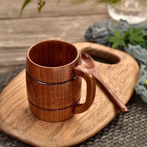 Premium Handcrafted Wooden Beer <b>Mug</b> Natural Wood Tankard Rustic Coffee <b>Mug</b> Eco Friendly Drinking <b>Mug</b> Artisan Wooden <b>Mug</b> - Product Image 6