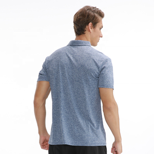 Wholesale Gym Golf Premium Quality Knitted Casual Polos Customized Quick Dry Breathable Short Sleeve Three Button Collar Muscle - Product Image 2