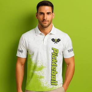 Maillot de pickleball personnalisé avec nom d'équipe, imprimé par sublimation, anti-humidité, manches courtes, unisexe, pour adulte, vêtement de sport toutes saisons - Product Image 2