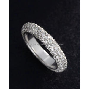 แหวนแต่งงาน/หมั้นเพชรทรงวินเทจ 14k ทองเหลือง งานแฮนด์เมด ฝังเพชรแบบ Pave ของ IGI Lab Grown สำหรับทั้งชายและหญิง แหวนคุณภาพสูงสำหรับวันครบรอบ - Product Image 1