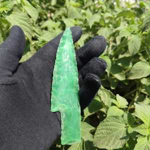 Cuchillo de Fibra Óptica Verde al por Mayor, Cuchillo de Vidrio de 6 Pulgadas, Hecho a Mano, Decorativo y Coleccionable - Product Image 4