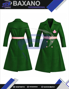 Alpha | Kapa | Alpha Sorority Women's Premium Wool Blend Overcoat Elegant Tailored Fit Long <b>Trench</b> <b>Coat</b> with Belt & Button Wear - Product Image 6