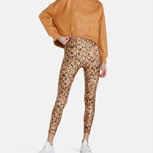 Leggings de sport pour femmes, taille haute, pantalon de yoga, fitness, extensible, pour l'entraînement, vêtements de sport, écologiques, respirants, couleur unie - Product Image 2