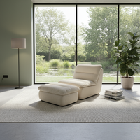 Canapé individuel confortable et compact, fauteuil de salon moderne pour appartement, gain de place, emballé sous vide, canapé moelleux