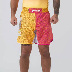 Shorts de MMA de Alta Calidad con Costuras Reforzadas, Shorts Deportivos Flexibles para Grappling, Entrenamiento de Artes Marciales y Ejercicio Diario - Product Image 1