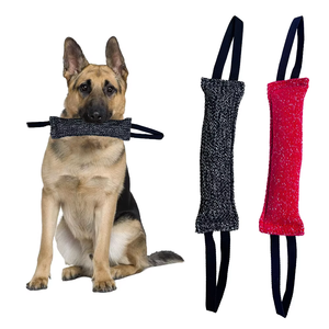 Hot Dog Training Bite-Resistant <b>Interactive</b> Tug Stick Chew <b>Toy</b> <b>for</b> Dogs-Linen & Polyester Material - Product Image 1