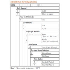 Regulador de Contrapresión Industrial de Acero Inoxidable Axis SS316 BPR2-0000010, Asiento de PTFE, Válvula de Control de Presión de Nitrilo, Máx. 10 Bar - Product Image 3