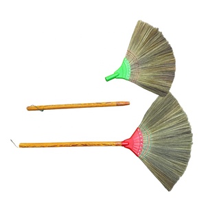 Escoba de hierba artificial de alta calidad de Vietnam con mango de plástico, escoba de hierba de limpieza al por mayor - Product Image 3