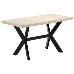 โต๊ะรับประทานอาหารไม้มะม่วงฟอกสี - Product Image 1