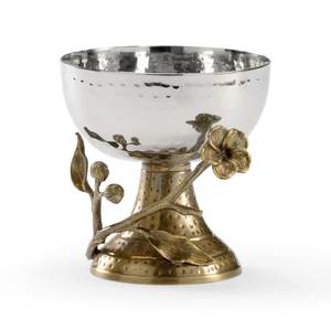 Ideas de Regalos de Boda, Frutero de Metal de Lujo con Asa de Mimbre, Fruteros Decorativos Vintage Hechos a Mano, Centro de Mesa Decorativo - Product Image 3