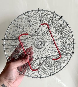 Portable Metal Egg <b>Basket</b> with Handle, Farm Fresh Egg <b>Storage</b> Solution - Product Image 4