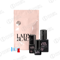Extension de cils Lady Black Glue 5ml Séchage rapide Faible sensibilité aux fumées Colle à cils étanche de Corée du Sud Sky Glue