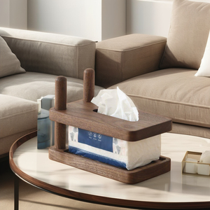 Boîte à mouchoirs de luxe en bois de manguier - Product Image 1