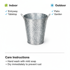 Seau galvanisé - 5x7 pouces - Product Image 5