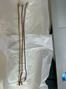 Diseño elegante zafiro Esmeralda y rubí joyería elegante zafiro 2,50mm tenis pulsera mujer regalo Unisex - Product Image 6