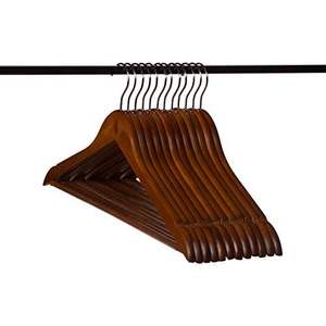 Percha de madera duradera hecha de madera maciza para uso a largo plazo en hogares, hoteles y tiendas minoristas. - Product Image 5