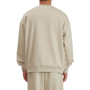 Sweat-shirt unisexe personnalisé de haute qualité en mélange polyester/coton, col rond, avec logo personnalisé, coupe classique, uni, pour homme, printemps - Product Image 3