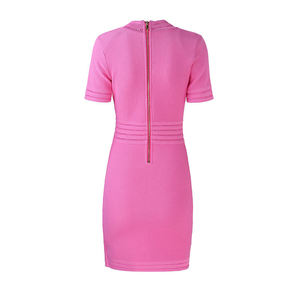 Robe polo élégante à col en V pour femmes - Col contrasté - Coton de haute qualité - Vêtements de sport d'été pour femmes - Product Image 2