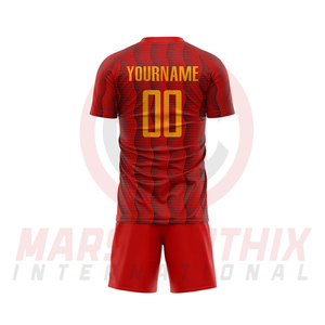 Fournisseur direct d'usine, vêtements de sport, uniformes de football, bonne qualité, ensemble d'uniformes de football personnalisés avec nom et numéro. - Product Image 3