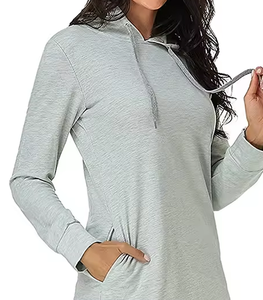 Sudadera con Capucha Oversize para Mujer al por Mayor, con Logo Personalizado, Manga Larga, 100% Algodón, Invierno, Casual, Transpirable, Forro Polar - Product Image 6