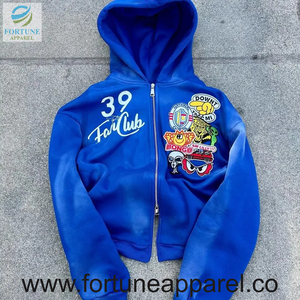 Sweat à capuche pour homme, coupe ajustée, personnalisé avec logo brodé, polyester/coton, haute qualité, respirant, séchage rapide, idéal pour la salle de sport - Product Image 3