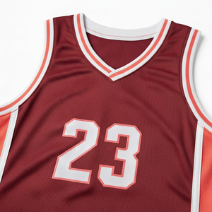 Dernier design original, uniforme de basket-ball unisexe, nom et numéro d'équipe personnalisés, respirant, imprimé, haute qualité - Product Image 6