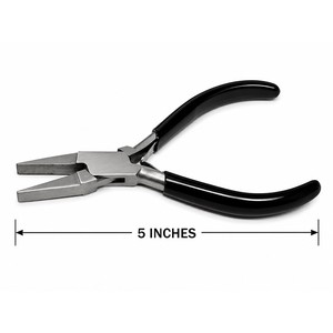Pince à bec plat à dents crantées pour la fabrication de bijoux, outil de pliage et de façonnage de fil ZetomedPro - Product Image 6