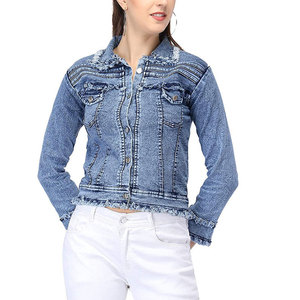 Chaqueta Vaquera para Mujer, Diseño Moderno y Elegante, 100% Algodón, Secado Rápido, Chaqueta Vaquera para Mujer Más Vendida en Invierno - Product Image 1