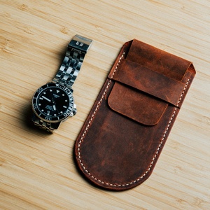 Étui de montre en cuir, organiseur de voyage, pochette de protection personnalisée pour montre avec broderie de style féminin LWP-0035 - Product Image 4
