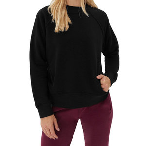 Sweat-shirt pour femme à col rond imprimé personnalisé OEM/ODM, en coton, décontracté, streetwear, pour l'extérieur, hiver, pull-over - Product Image 1