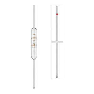 Pipeta Volumétrica de Vidrio Clase AS USP con Graduación Ámbar para Mediciones de Laboratorio Químico - Product Image 3