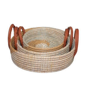 Cesta de Almacenamiento de Mimbre Tejido Atemporal y Resistente para la Organización de la Despensa y un Estilo de Vida Saludable en la Cocina - Product Image 1